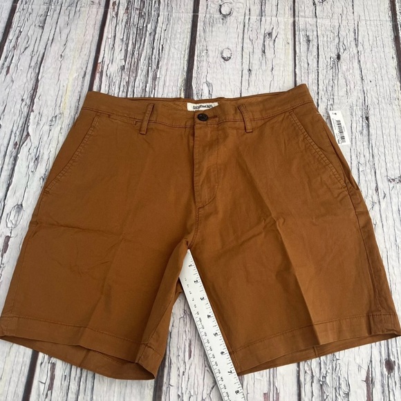 Goodthreads Men’s Slim-fit Flat-front Comfort Stretch Chino Brow short Sz 30W - Picture 5 of 12